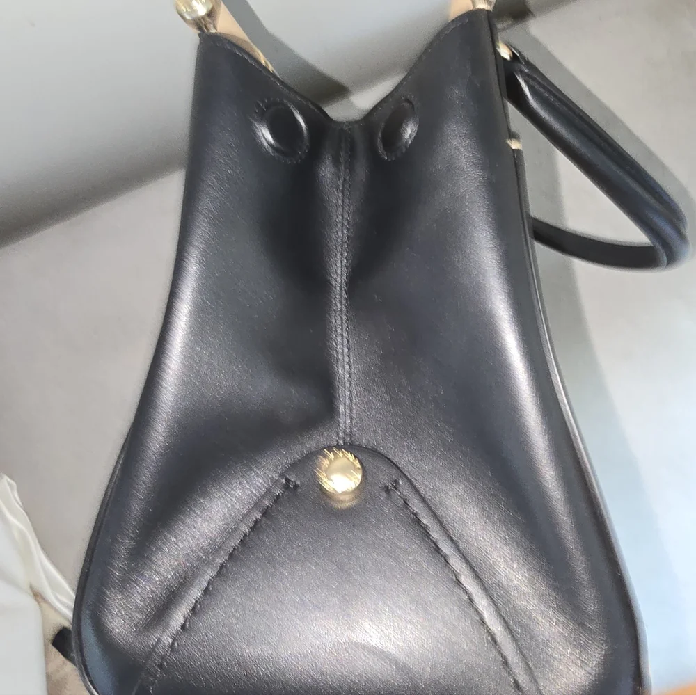 Coach‎ Grace Black and Tan Leather Satchel & Dusty NWOT